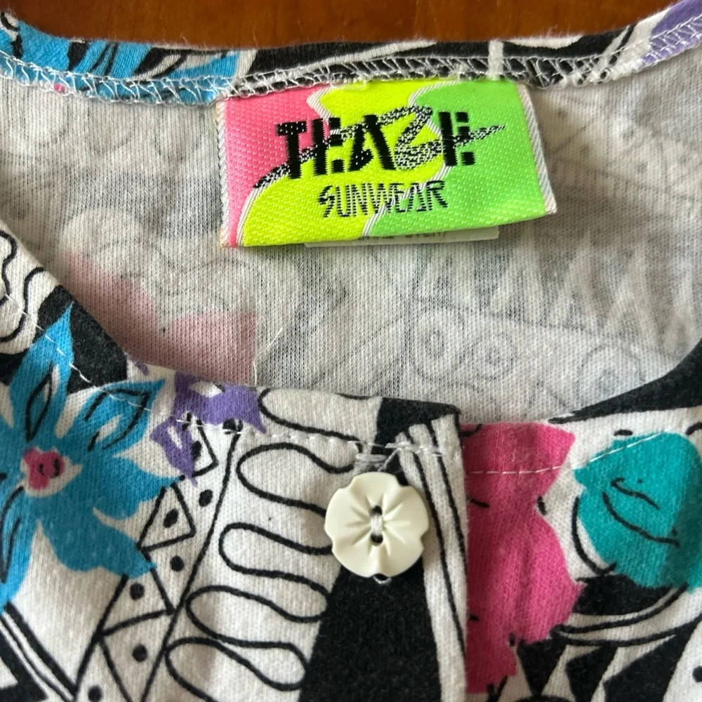 Vintage 80s Teazli sunwear tank top girls 7/8